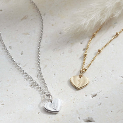 Personalised Heart Pendant Silver
